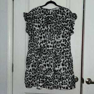 SOLUTION Leopard Print Sundress